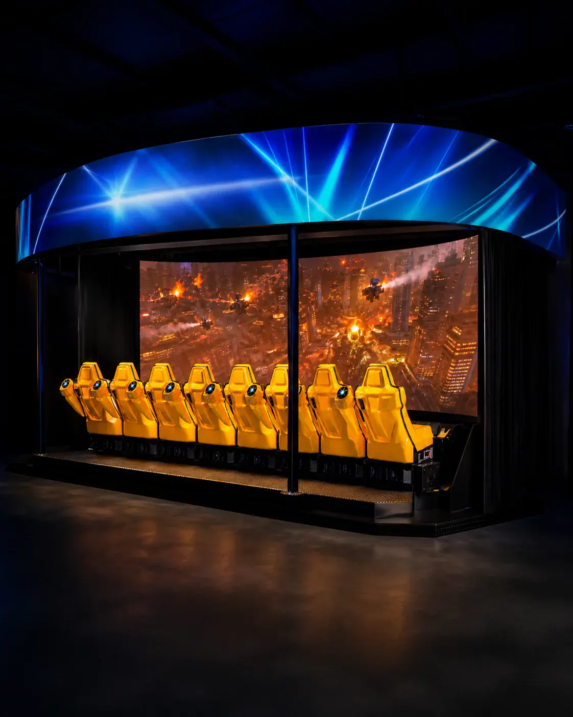 Interactive dark ride at Brickopolis